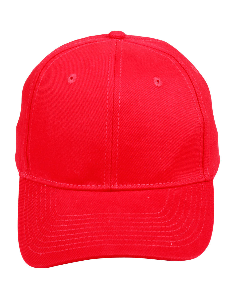 Heavy Brushed Cotton Cap - Red