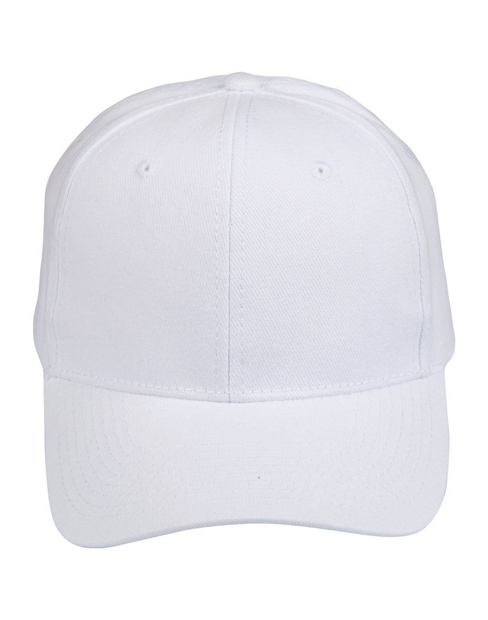 Heavy Brushed Cotton Cap - White