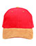 Suede Peak Cap - Red Tan