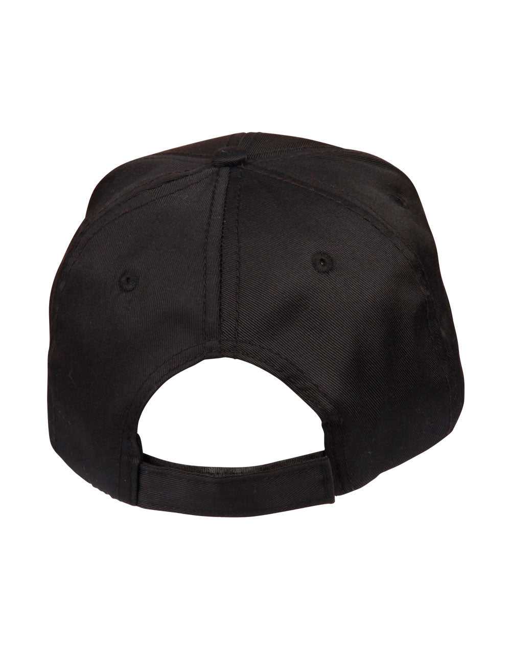 Polycotton Twill Cap - Black