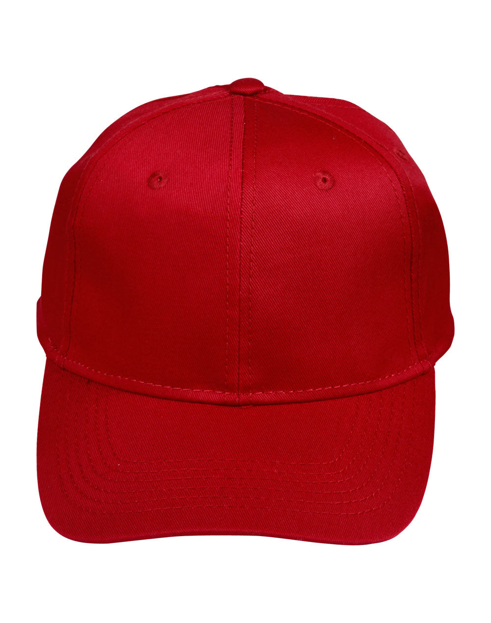 Polycotton Twill Cap - Maroon
