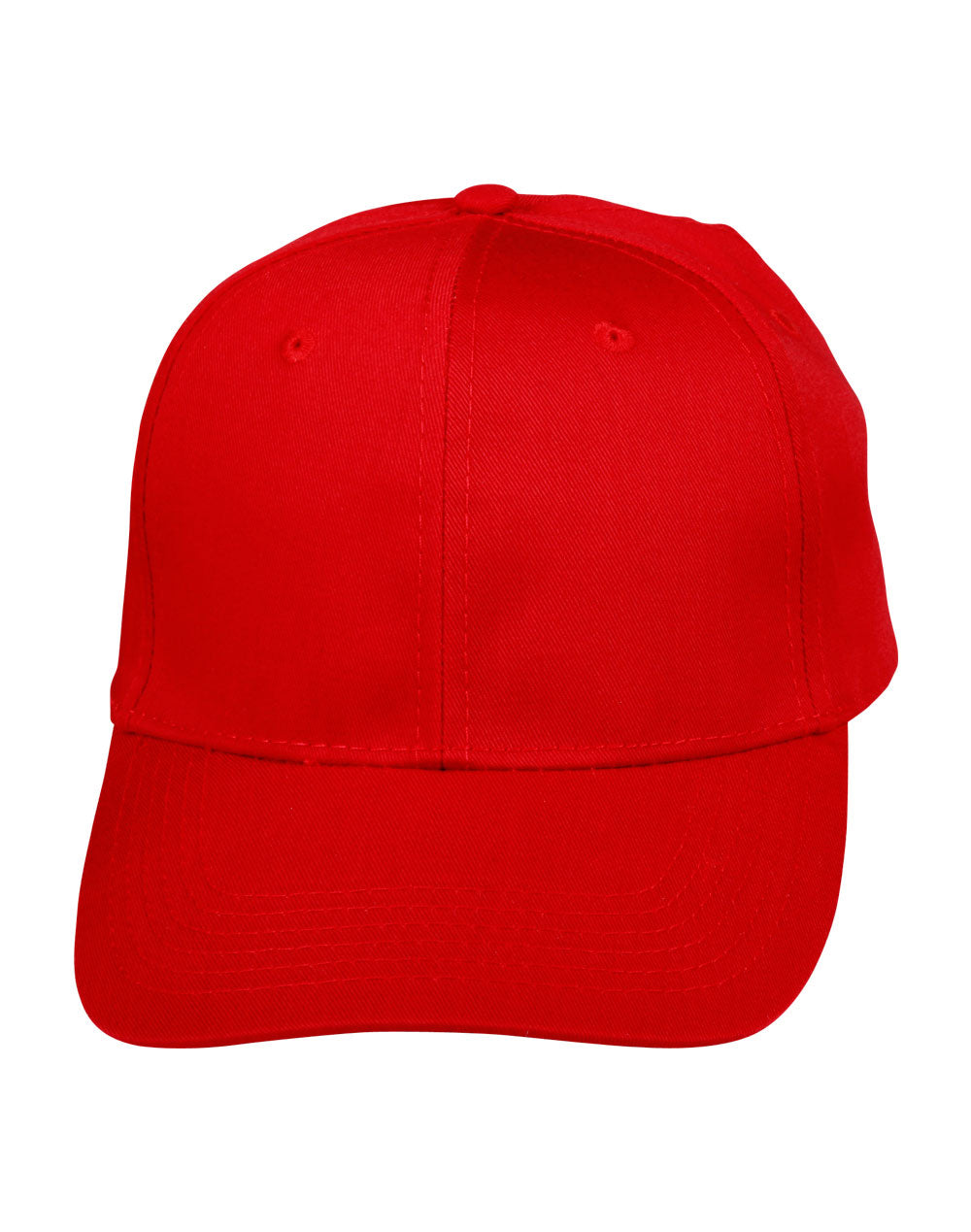 Polycotton Twill Cap - Red