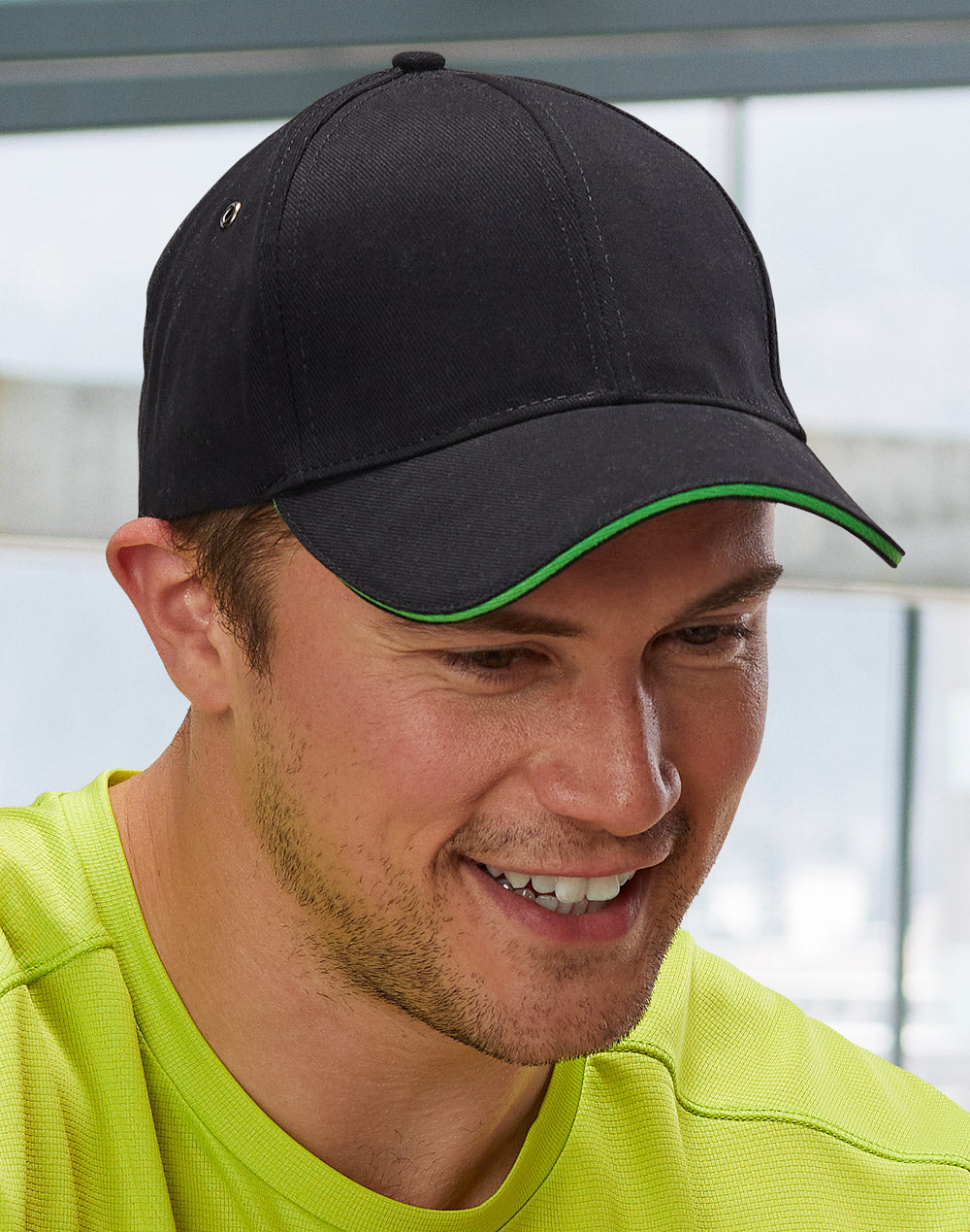 Sandwich Peak Cap - Black Lime