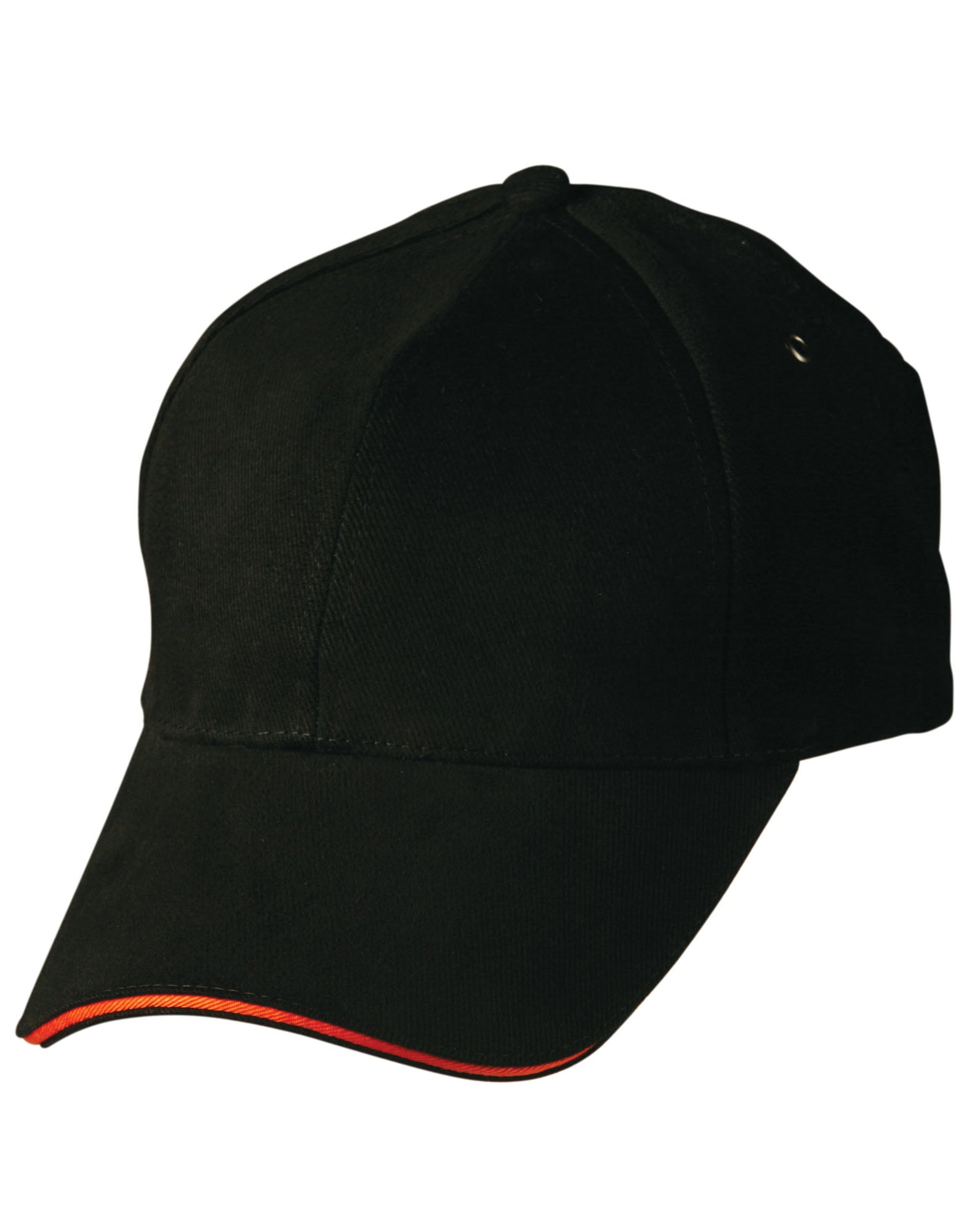 Sandwich Peak Cap - Black Orange