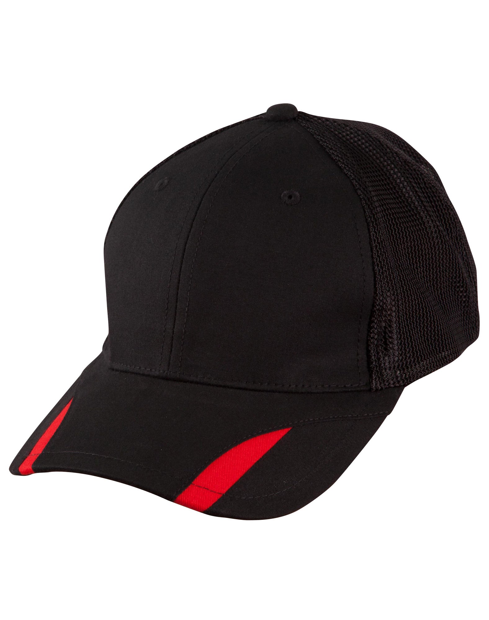 Contrast Peak Trim Cap - Black Red