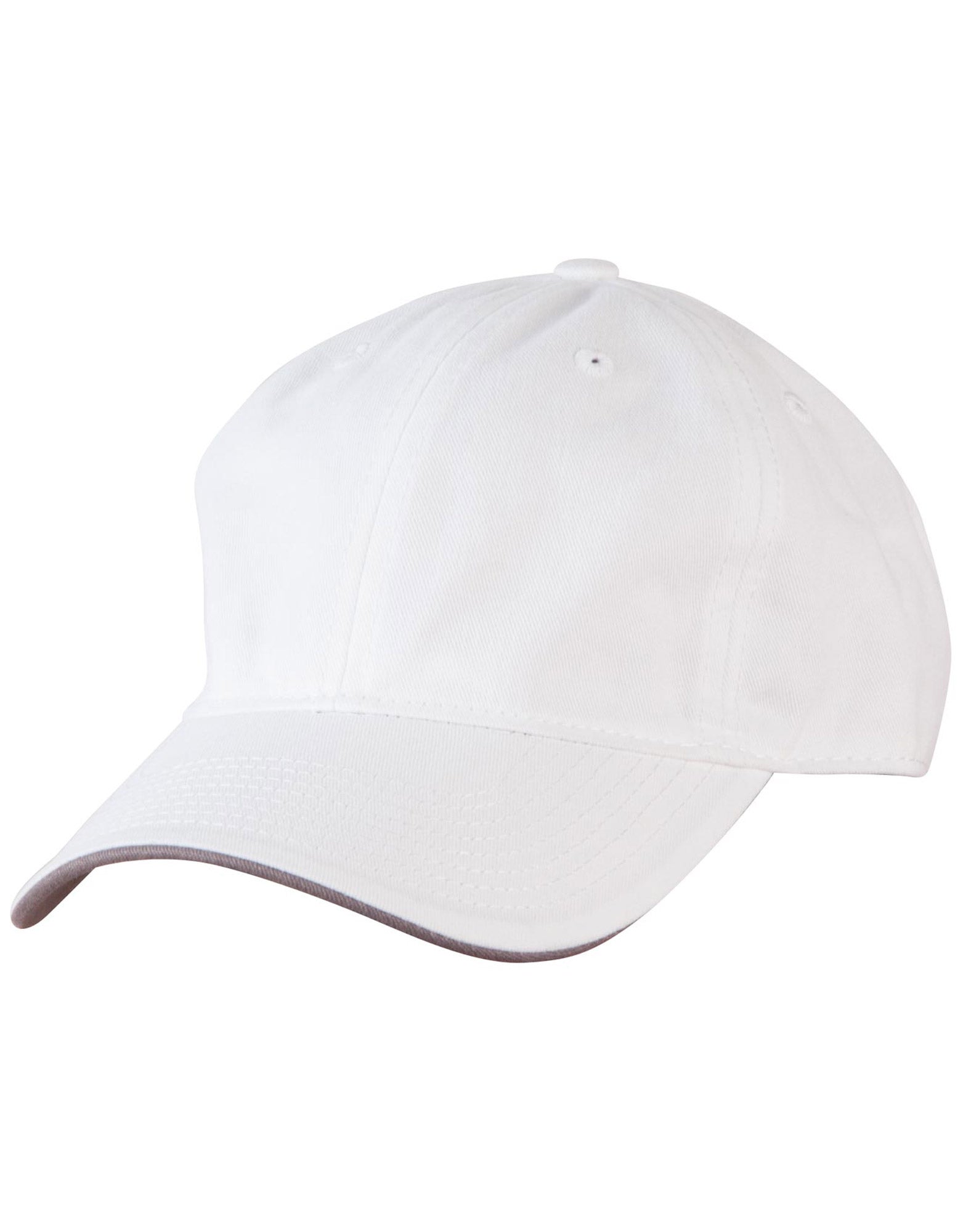 Underpeak Contrast Colour Cap - White Grey