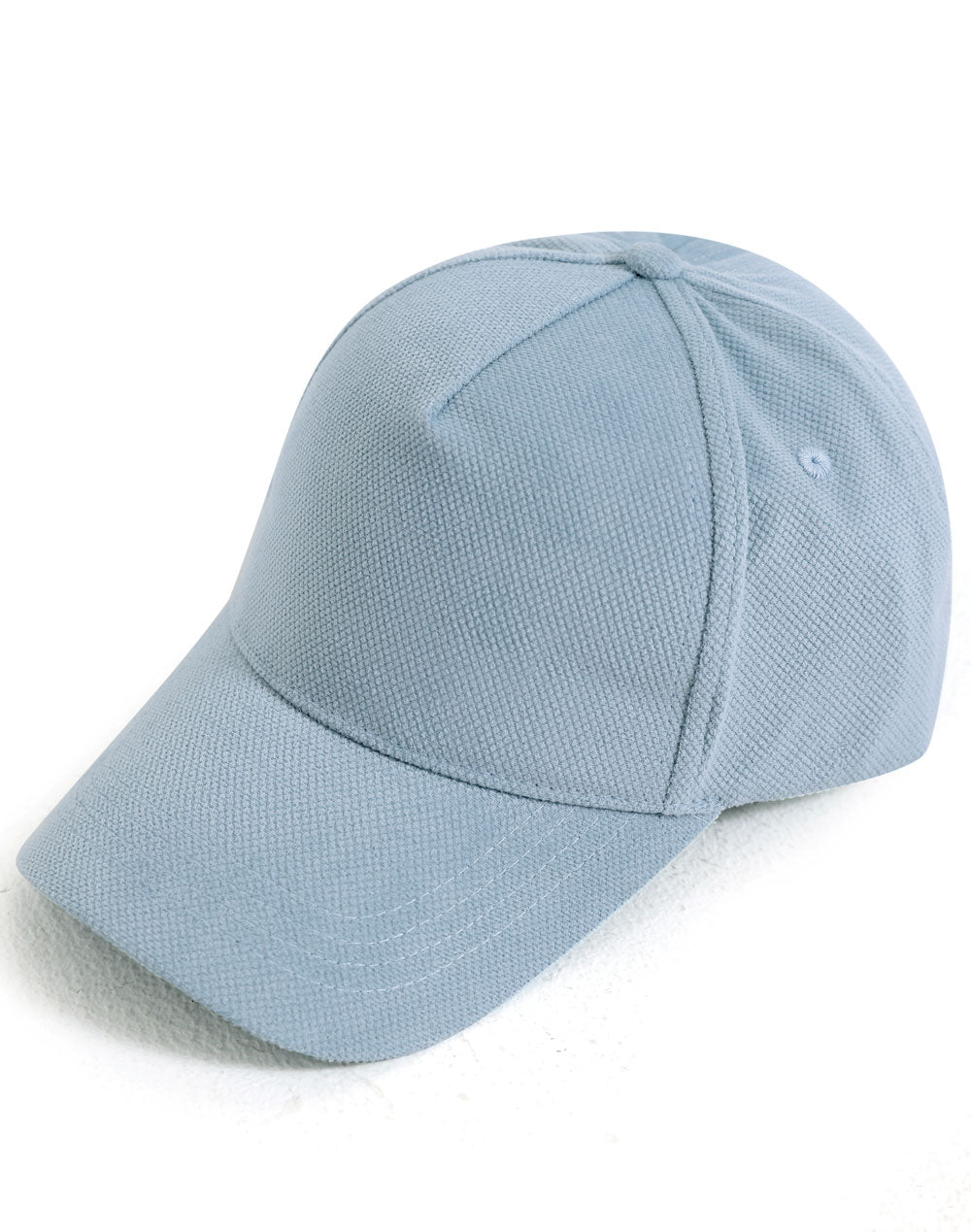 Polyester Jacquard Texture 5 Panel Cap - Light Blue