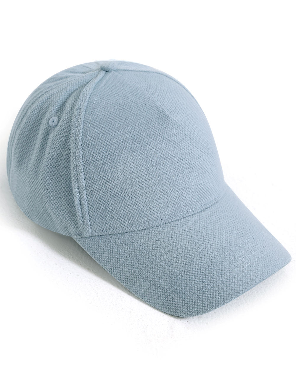 Polyester Jacquard Texture 5 Panel Cap - Light Blue