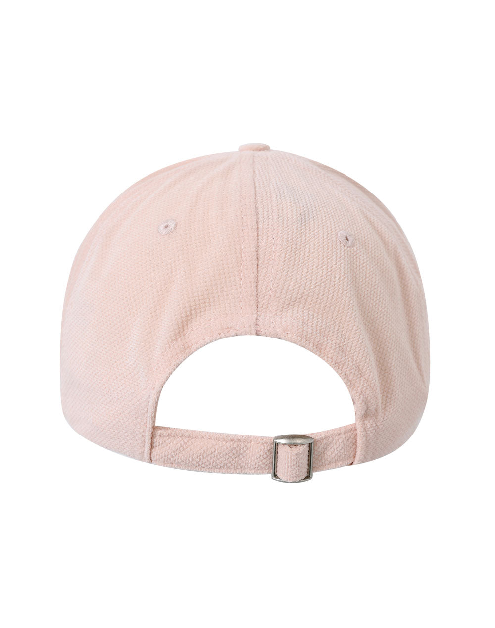 Polyester Jacquard Texture 5 Panel Cap - Pale Pink