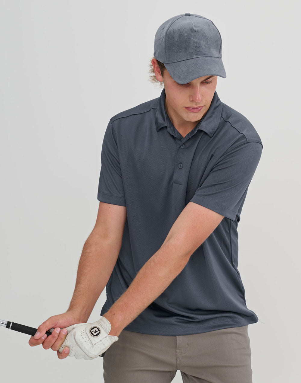 Polyester Jacquard Texture 5 Panel Cap