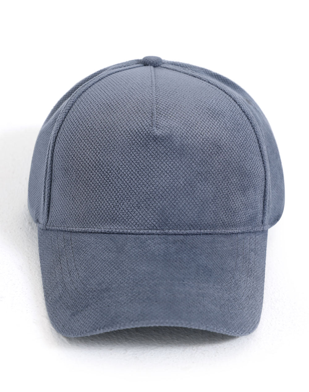 Polyester Jacquard Texture 5 Panel Cap - Slate Blue