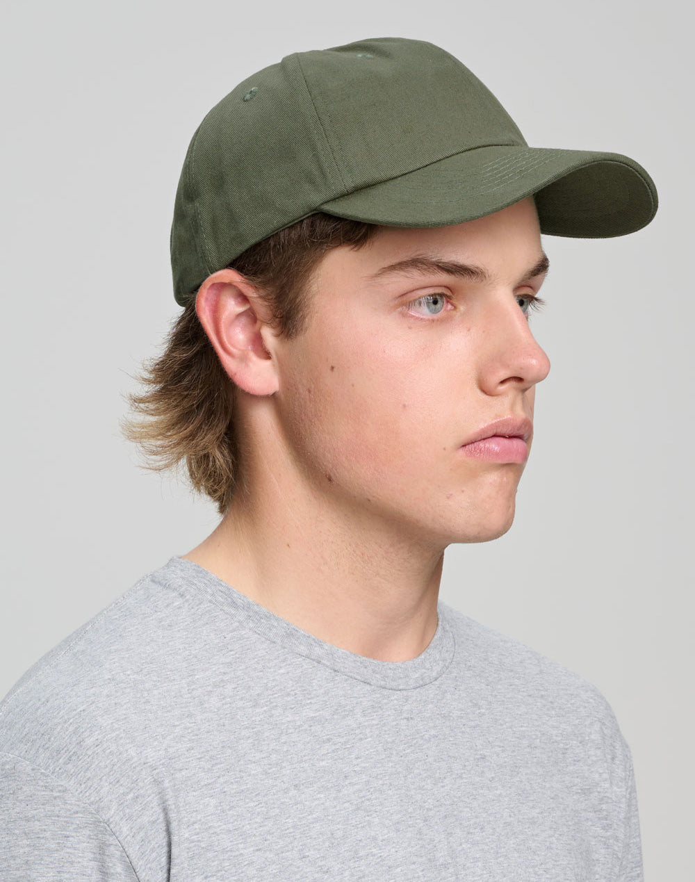 Cotton Twill Unstructured Cap - Army Green