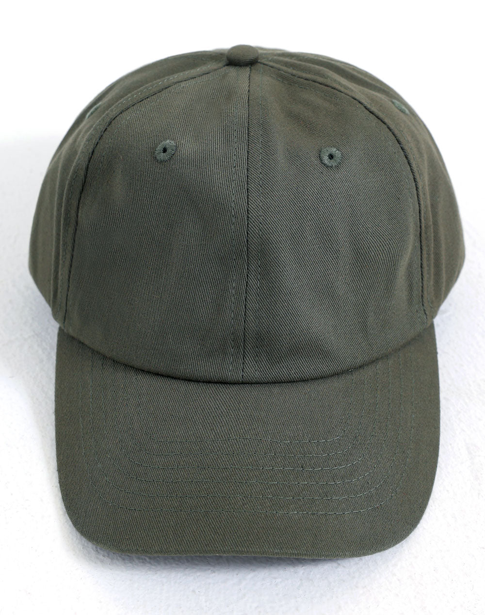 Cotton Twill Unstructured Cap - Army Green