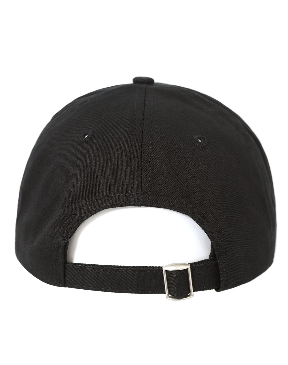 Cotton Twill Unstructured Cap - Black
