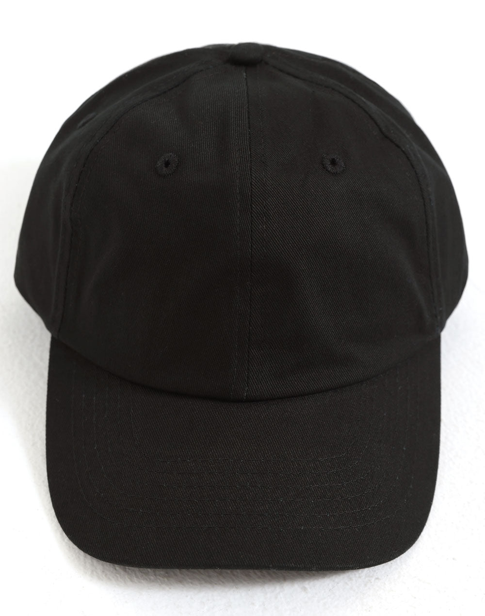 Cotton Twill Unstructured Cap - Black