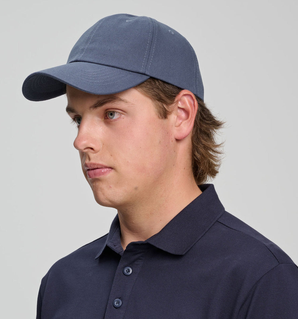 Cotton Twill Unstructured Cap - Slate Blue