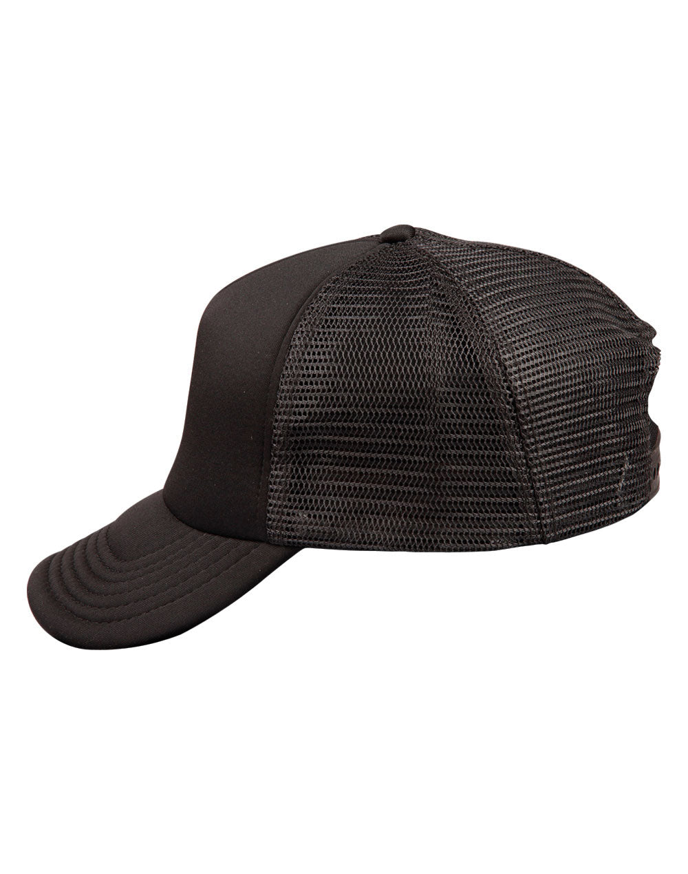 Contrast Trucker Cap - Black Black