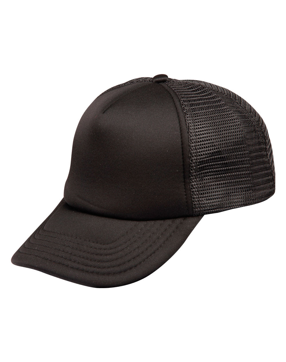 Contrast Trucker Cap - Black Black