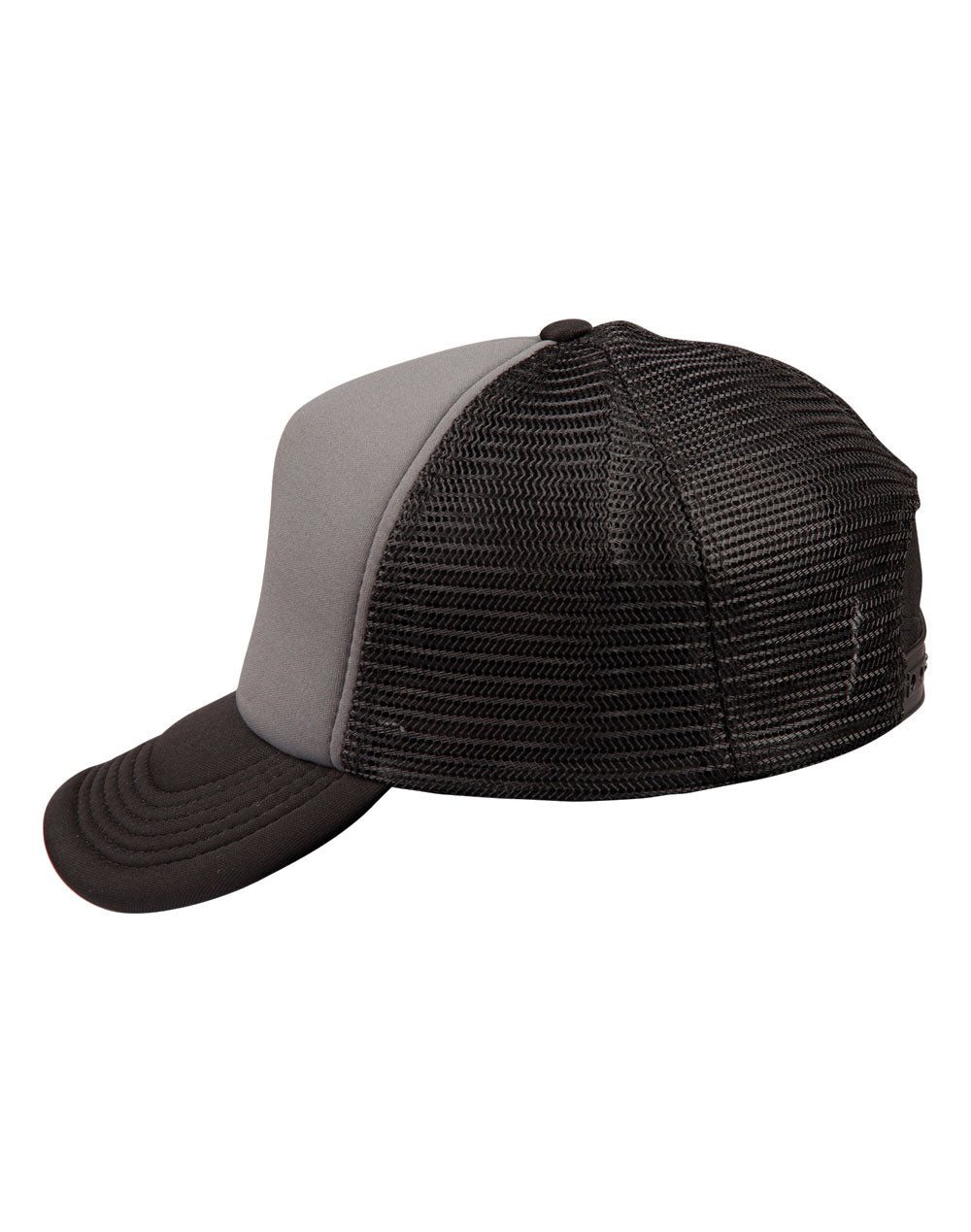 Contrast Trucker Cap - Grey Black