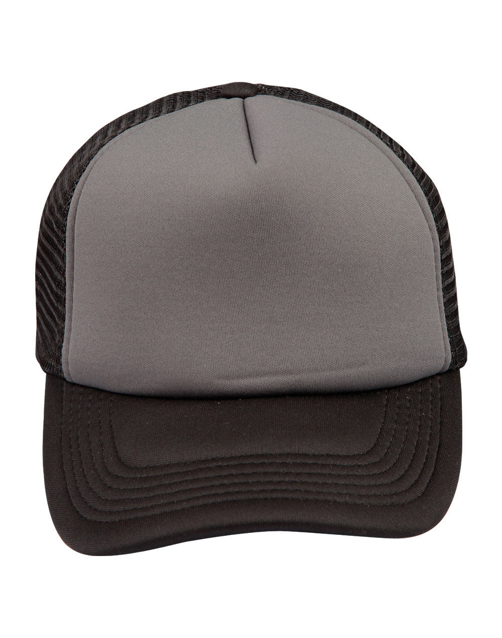 Contrast Trucker Cap - Grey Black