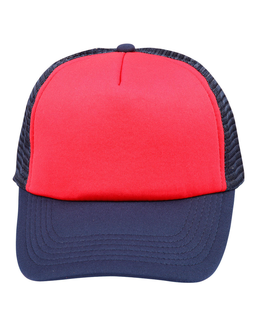 Contrast Trucker Cap - Red Navy