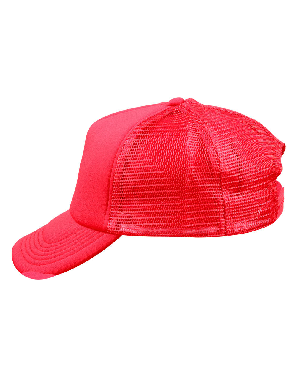 Contrast Trucker Cap - Red Red