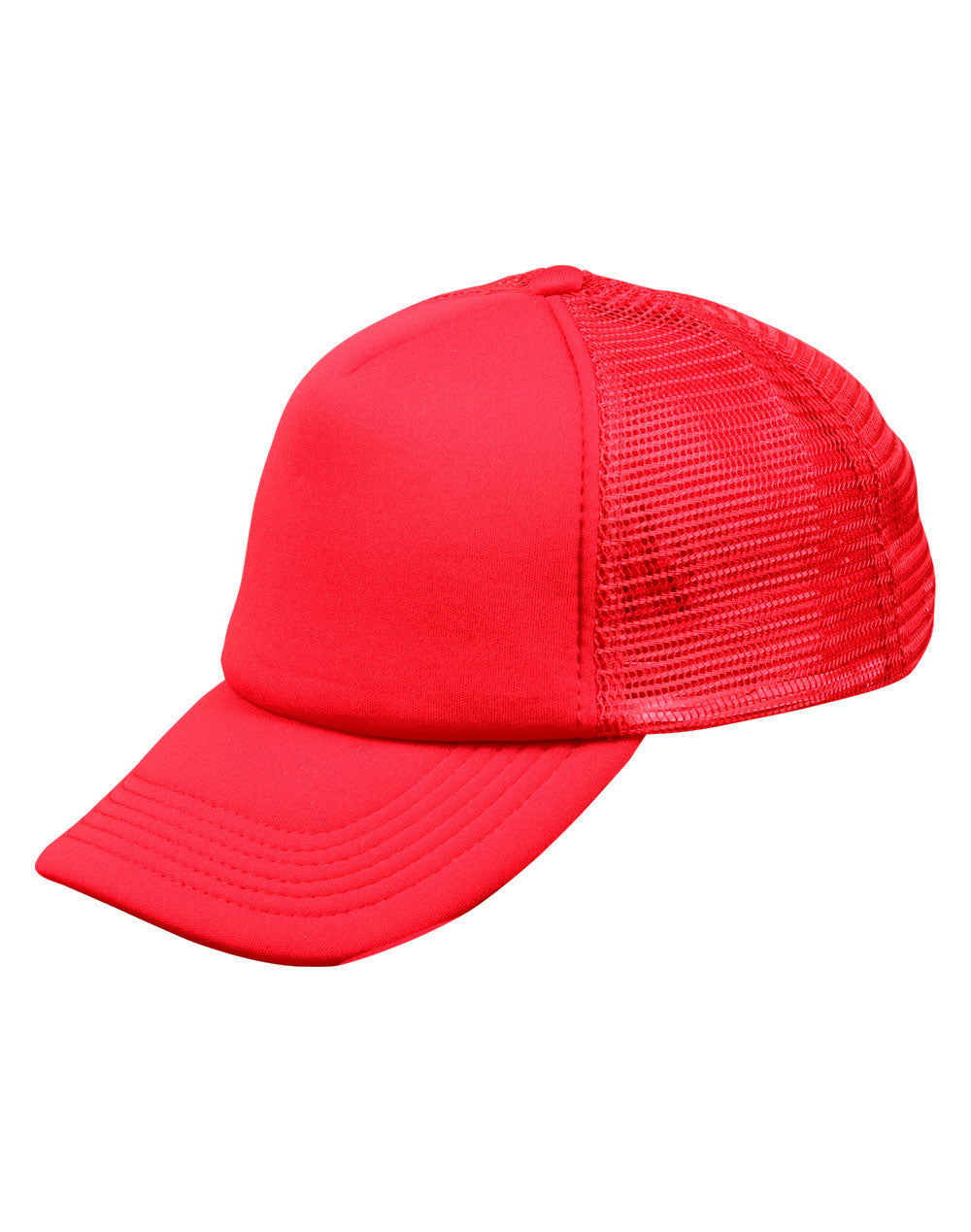 Contrast Trucker Cap - Red Red