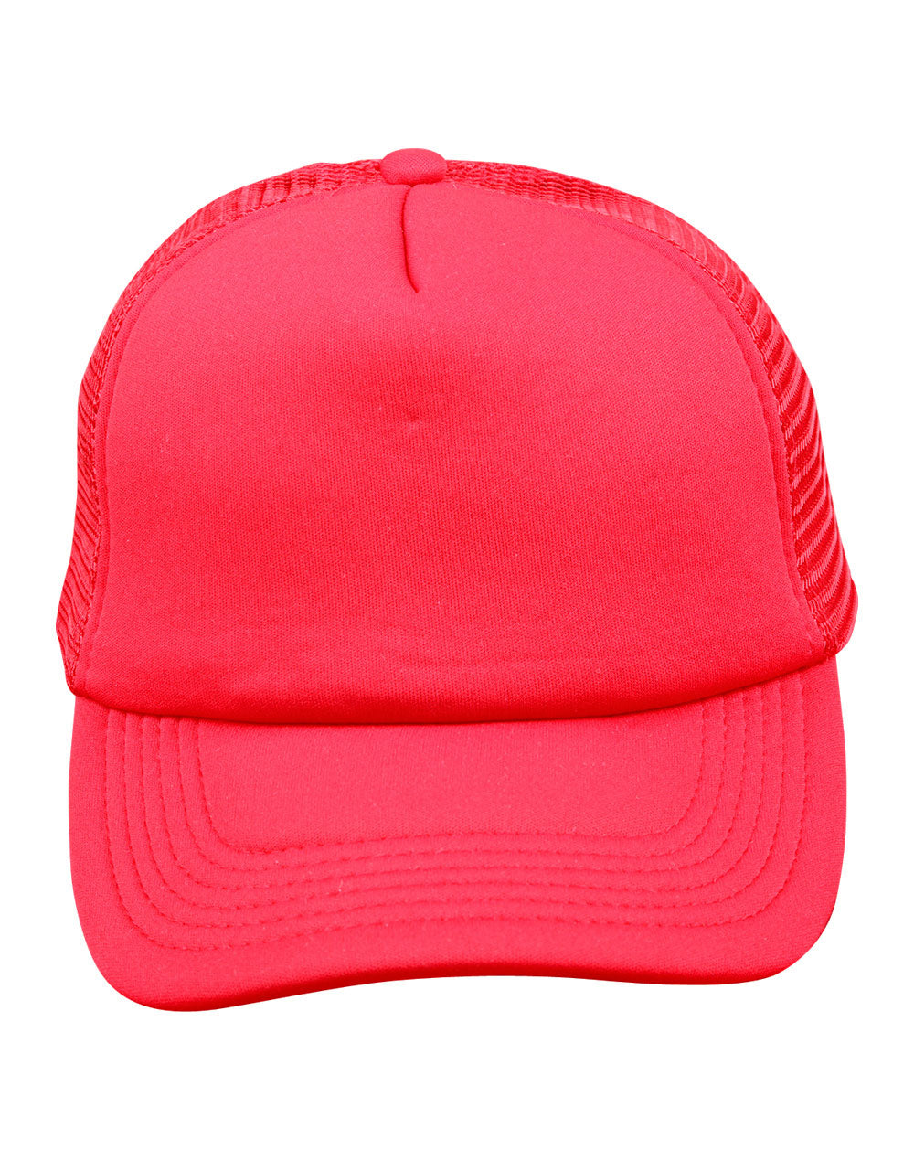 Contrast Trucker Cap - Red Red
