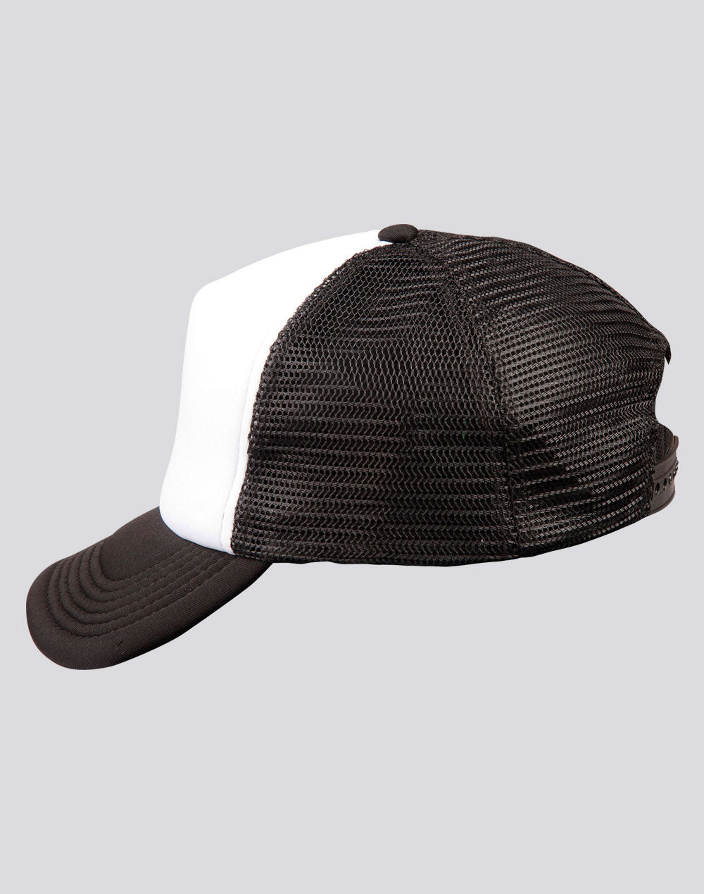 Contrast Trucker Cap - White Black