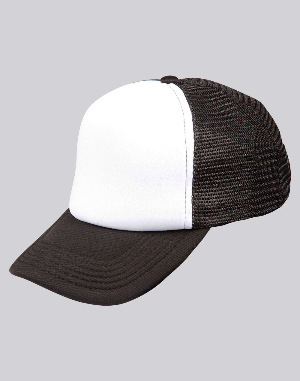 Contrast Trucker Cap - White Black