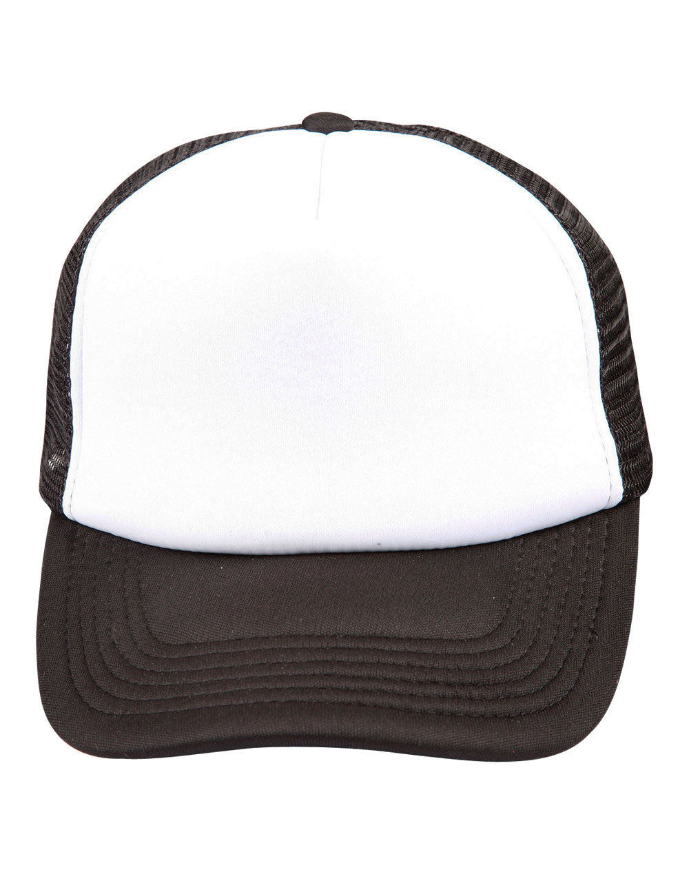 Contrast Trucker Cap - White Black