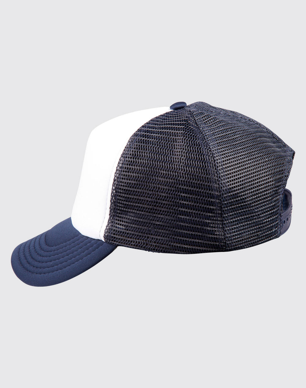 Contrast Trucker Cap - White Navy