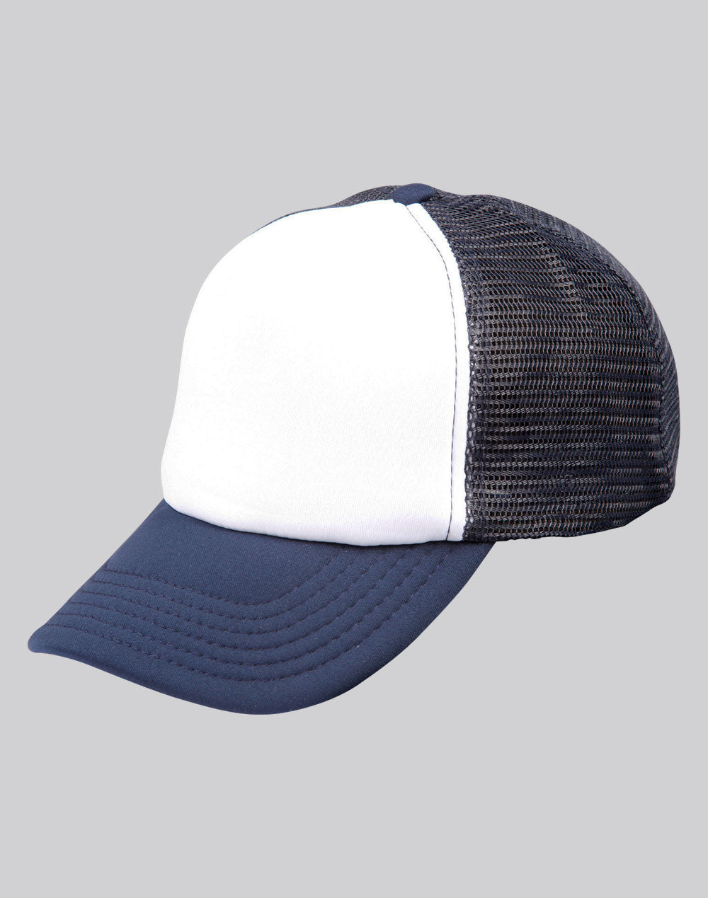 Contrast Trucker Cap - White Navy