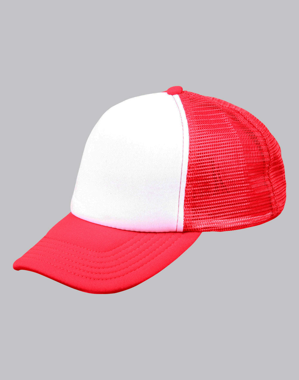 Contrast Trucker Cap - White Red