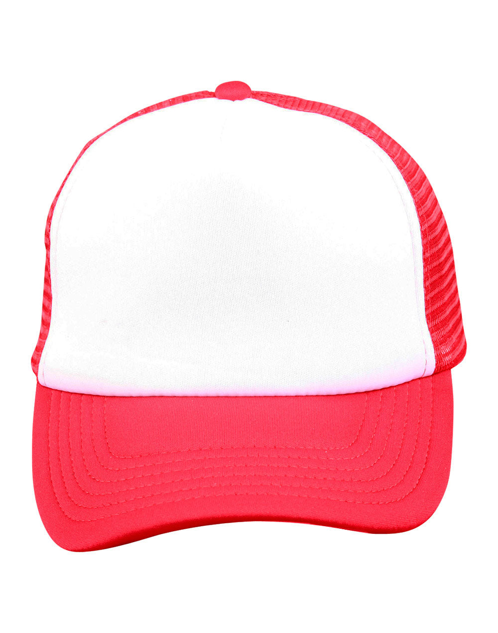 Contrast Trucker Cap - White Red