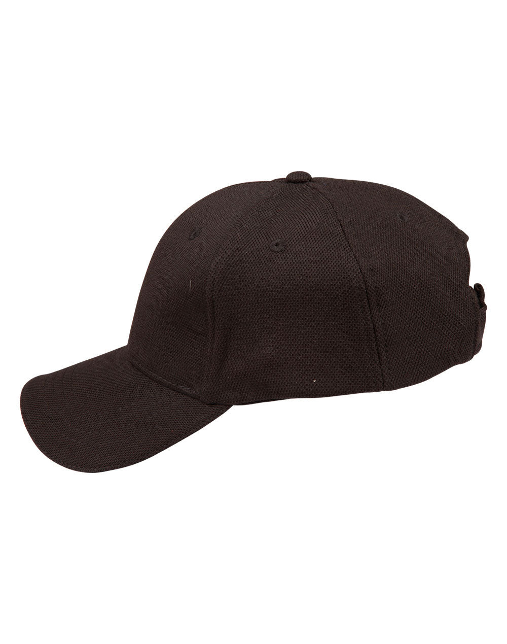 Pique Mesh With Contrast Sandwich - Black Red