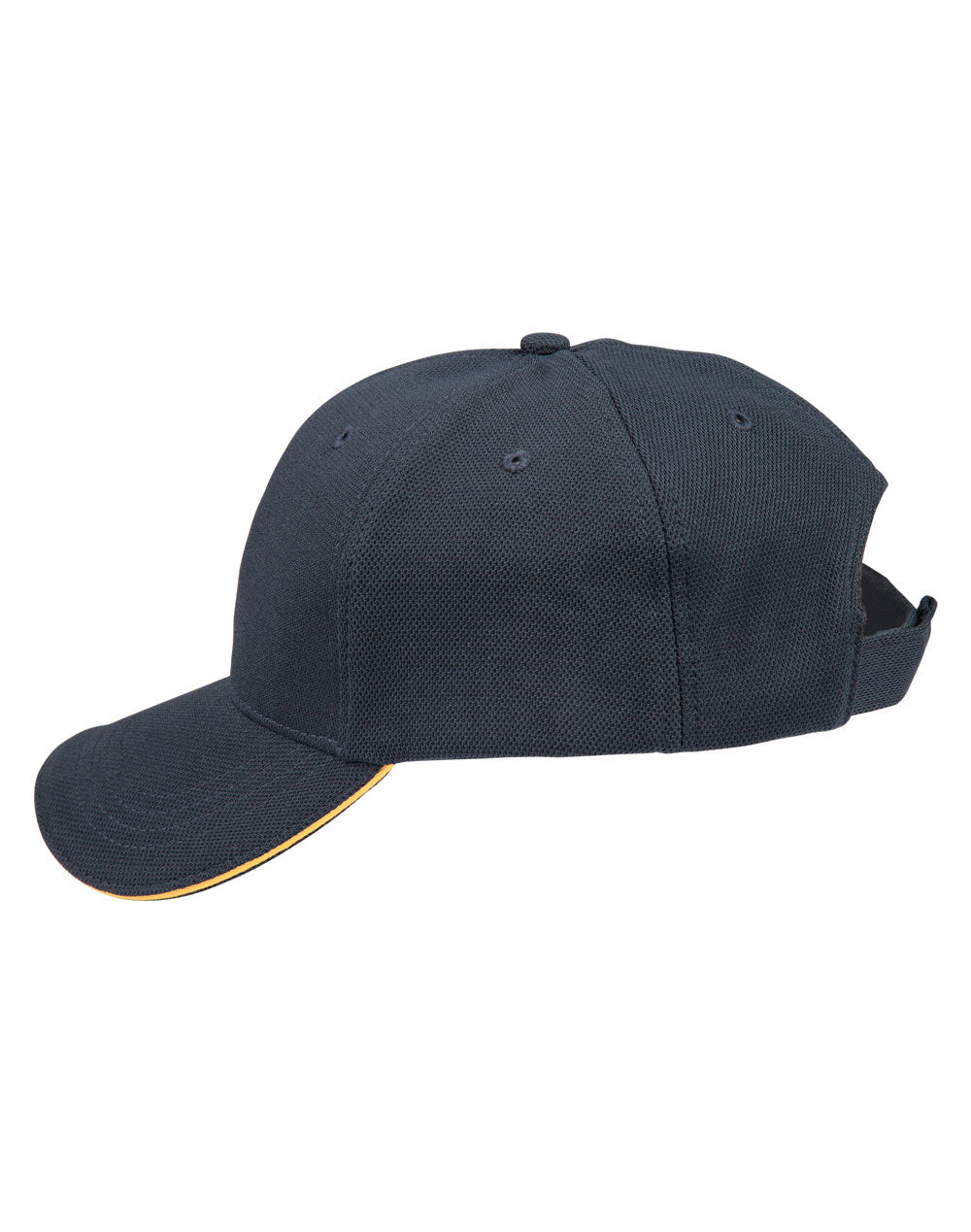 Pique Mesh With Contrast Sandwich - Navy Gold