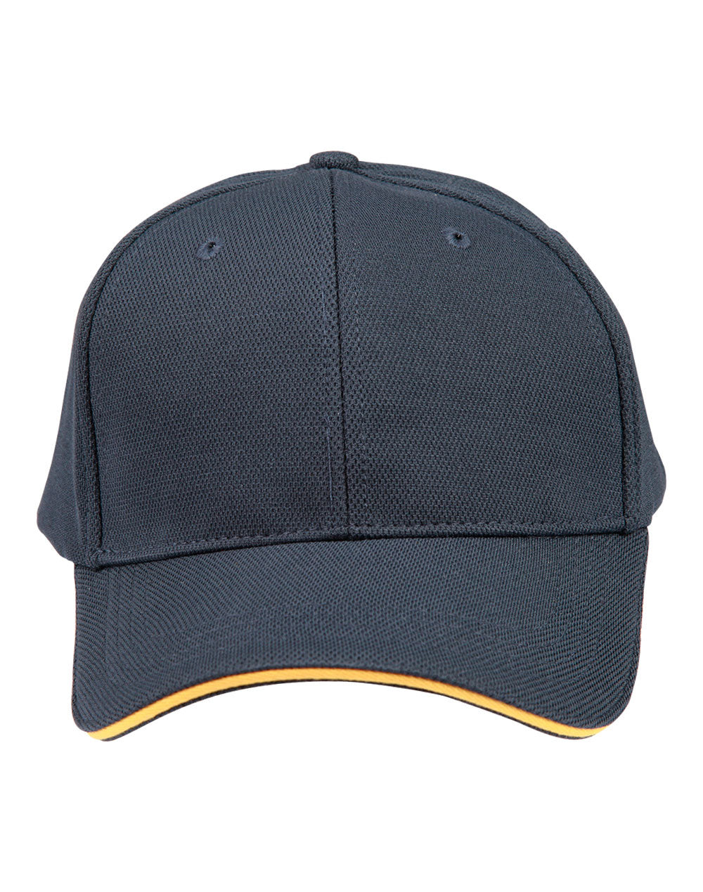 Pique Mesh With Contrast Sandwich - Navy Gold