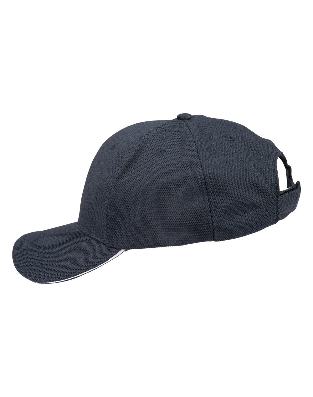 Pique Mesh With Contrast Sandwich - Navy White