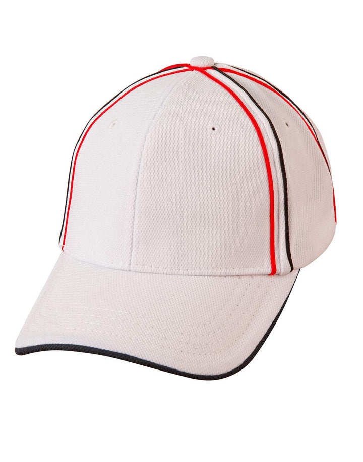 Tri-Colour Pique Mesh Cap