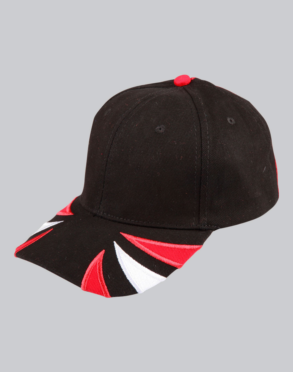 Bathurst Colours Cap - Black White.Red