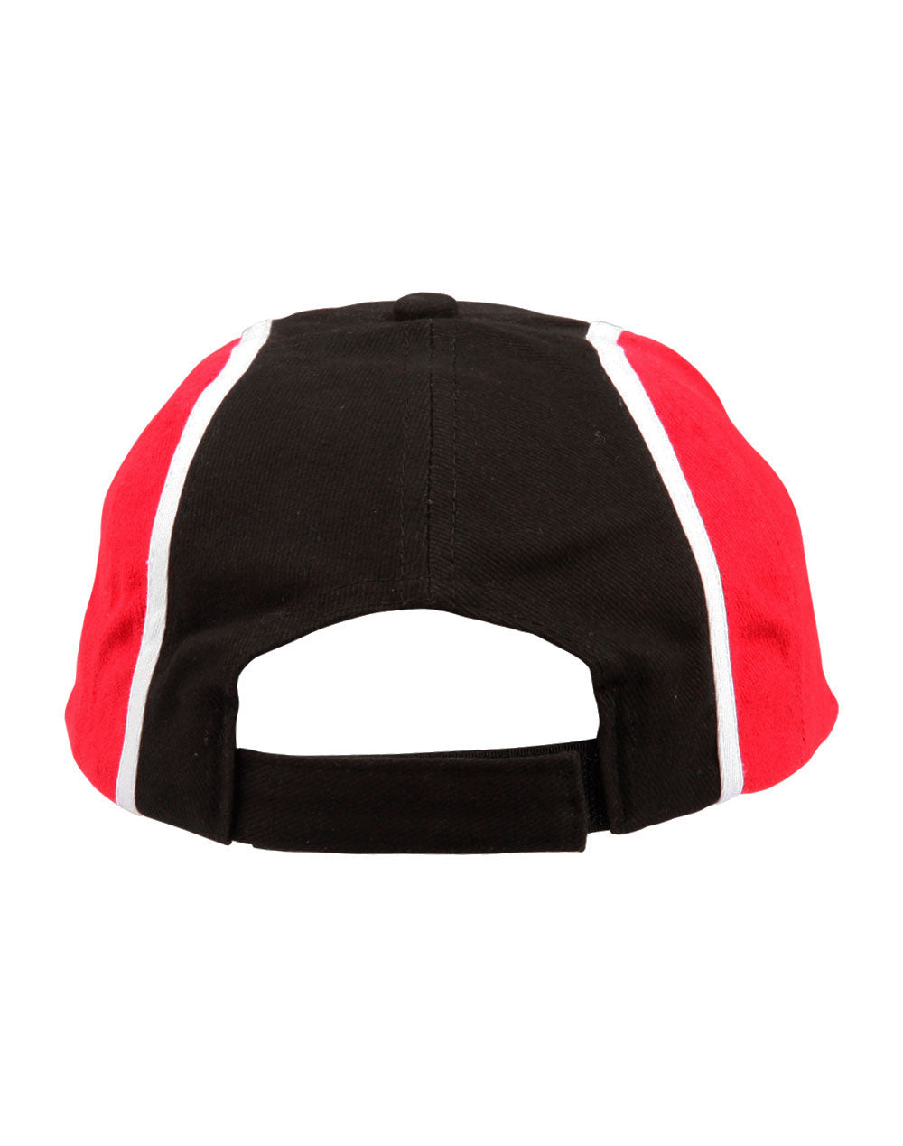Tri-Colour Cap - Black White.Red