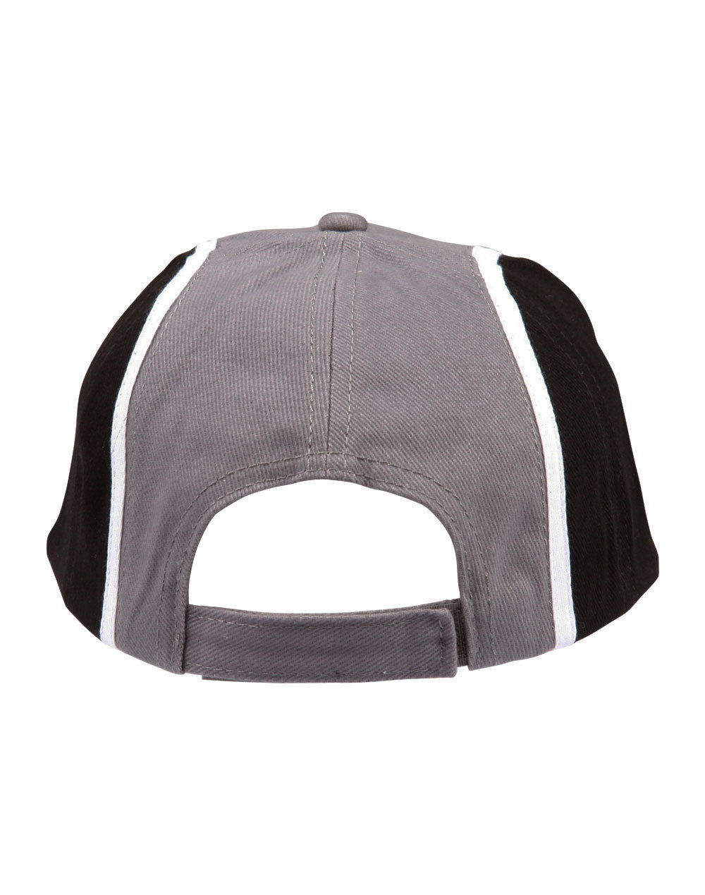 Tri-Colour Cap - Grey White.Black