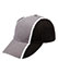 Tri-Colour Cap - Grey White.Black