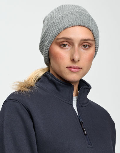 Roll Up Cable Knit Snug Beanie