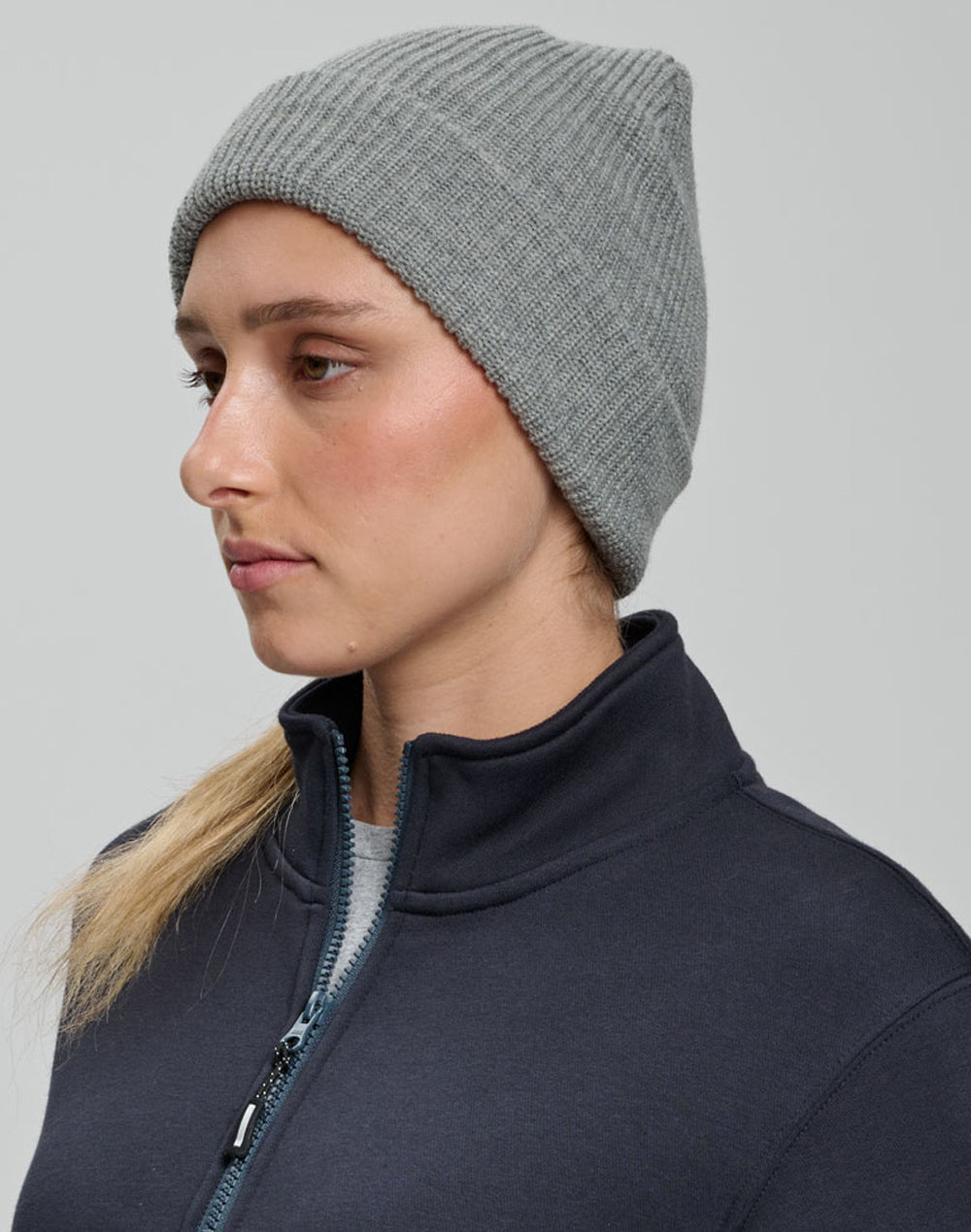 Roll Up Cable Knit Snug Beanie
