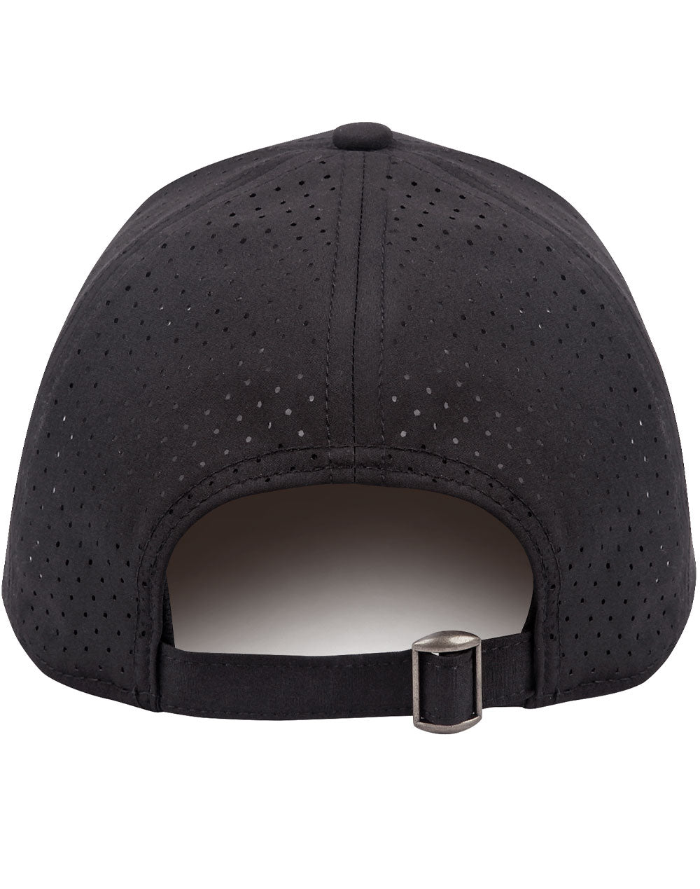 Four Way Stretch Laser Cut Runner’S Cap - Black