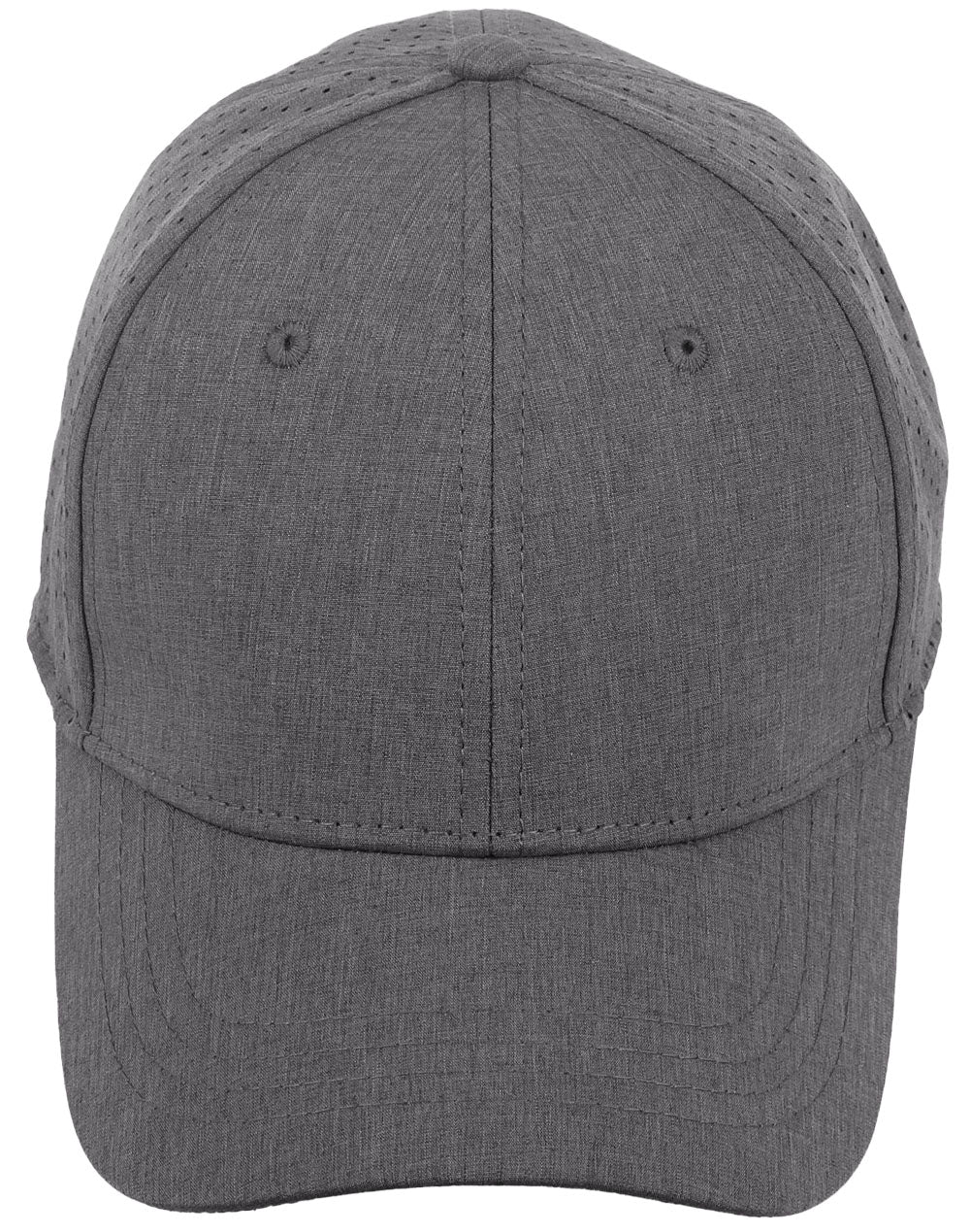 Four Way Stretch Laser Cut Runner’S Cap - Marl Charcoal
