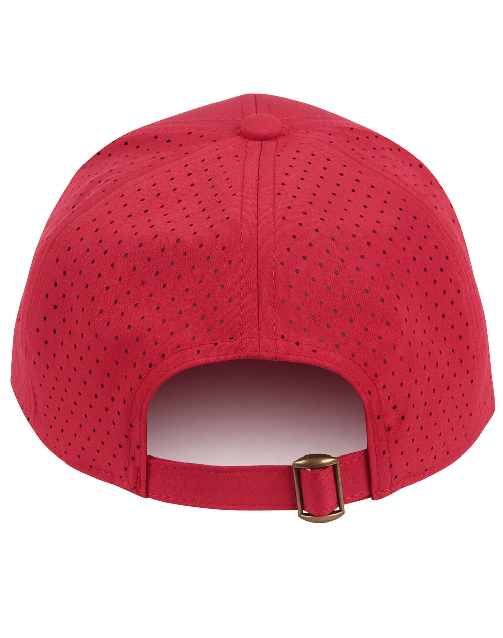 Four Way Stretch Laser Cut Runner’S Cap - Red
