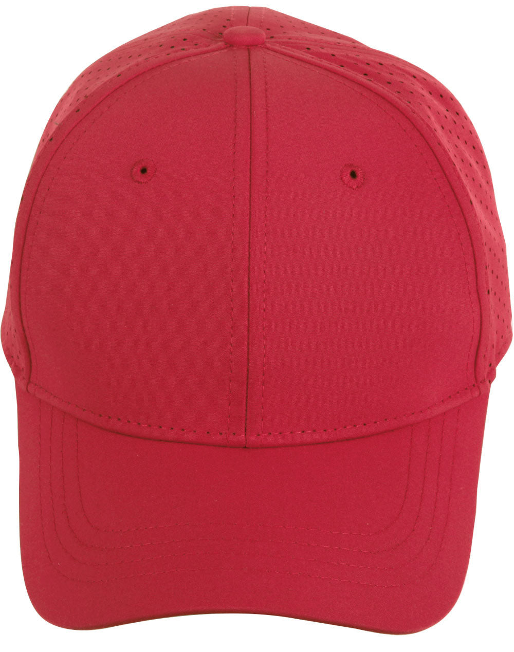 Four Way Stretch Laser Cut Runner’S Cap - Red